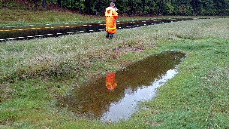 Water quality swale example 1